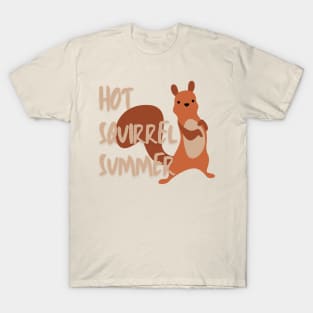 Hot Squirrel Summer T-Shirt, Fun Quirky Animal Tee, Perfect for Beach Vacations & BBQs, Unique Gift for Nature Lovers T-Shirt